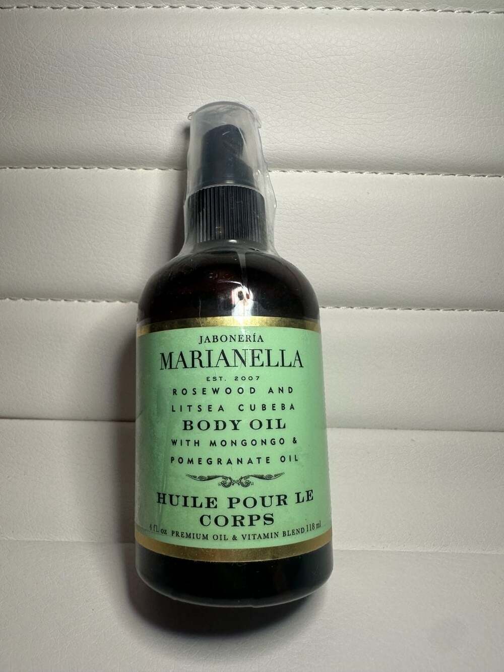 Jabonería Marianella Rosewood and Litsea Cubeba Body Oil 4 fl oz